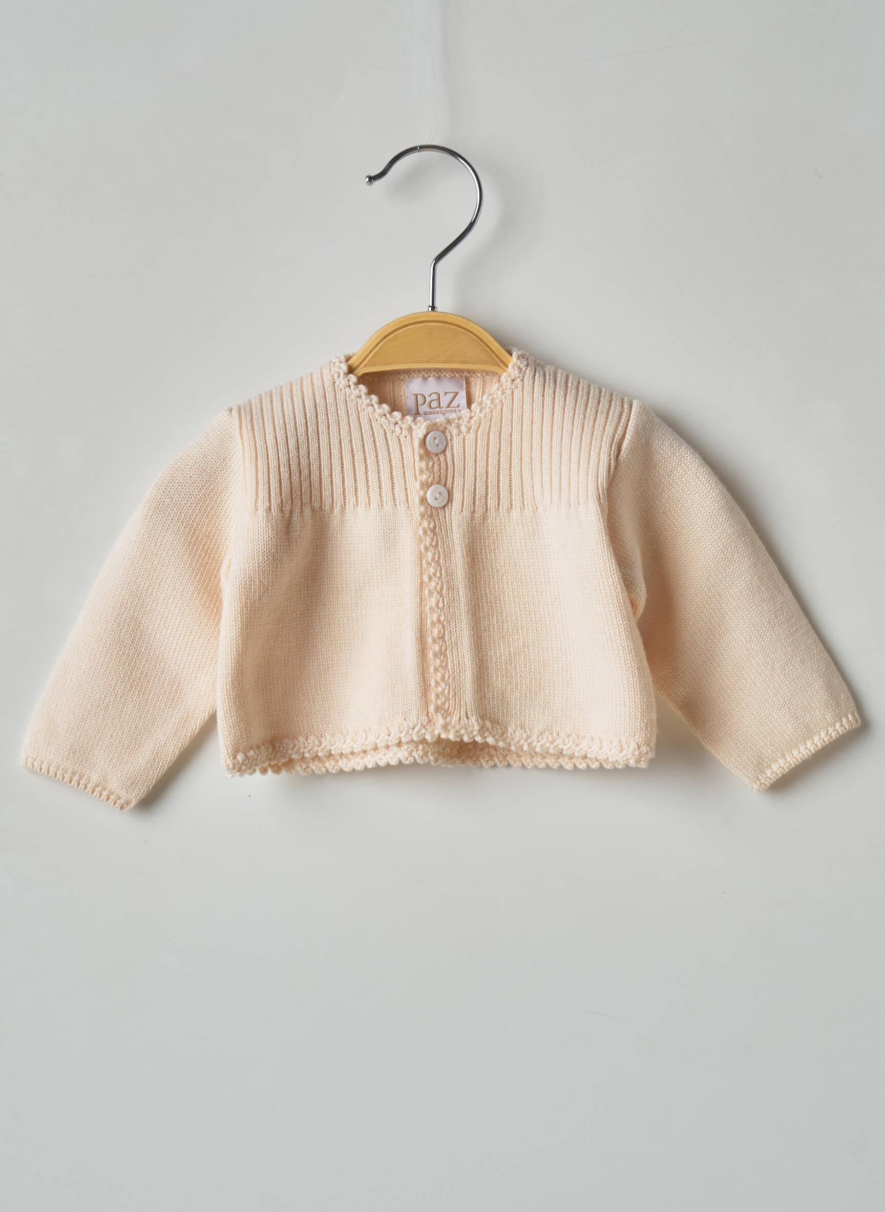 Paz Rodriguez Cardigans Fille couleur beige