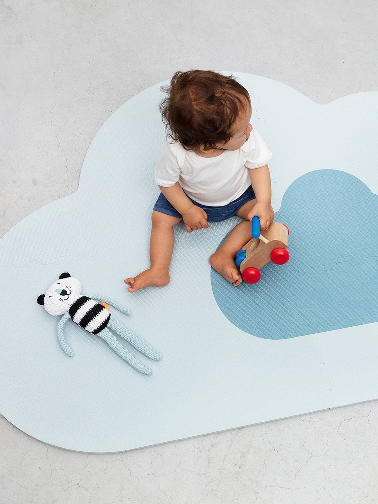 Quut Kleiner Baby Spielteppich WOLKE QUUT - mehrfarbig