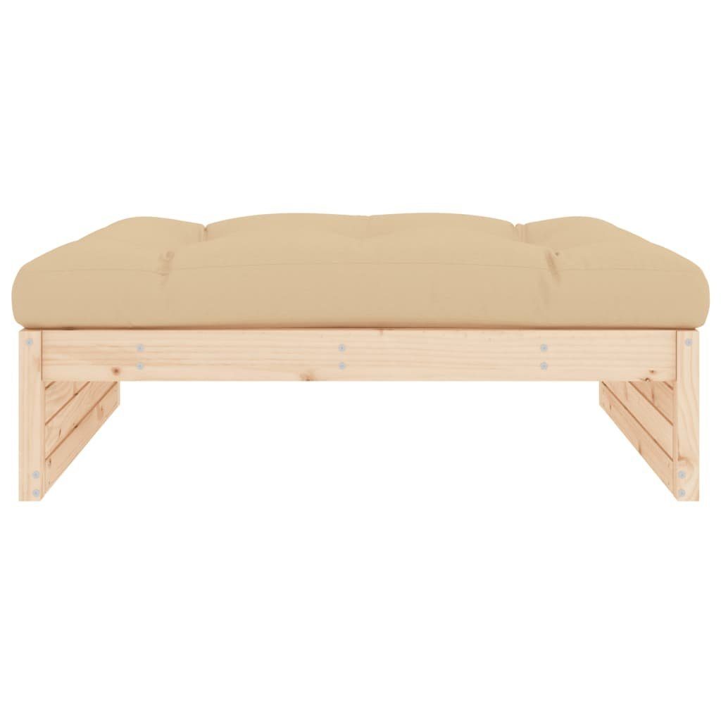 vidaXL Loungesofa Gartenhocker 120x80 cm Massivholz Kiefer, 1 Teile