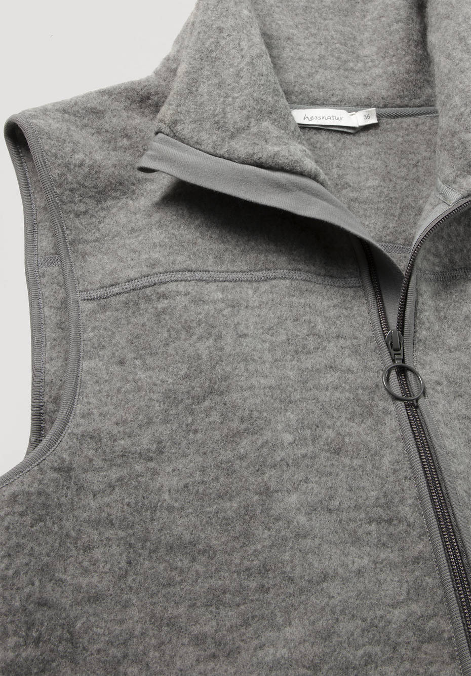 Wollfleece Weste aus reiner Bio-Merinowolle