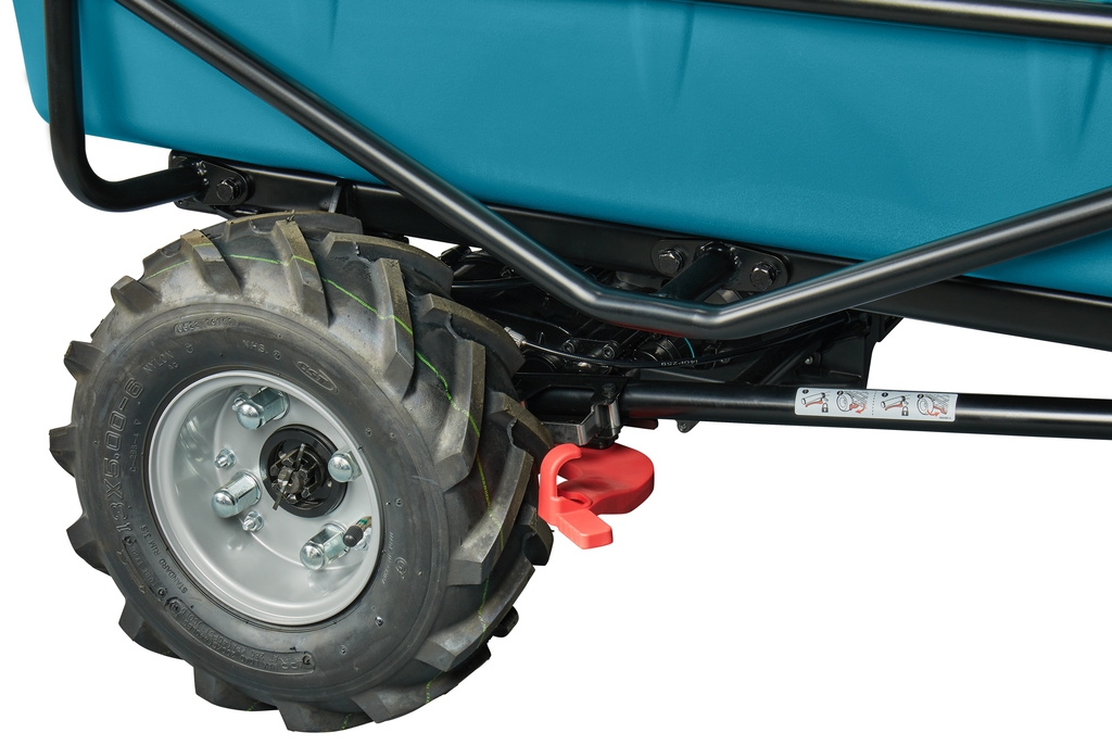 Makita DCU605Z 2 x 18V trådløs trillebår med lastebrett ekskl. batterier og lader