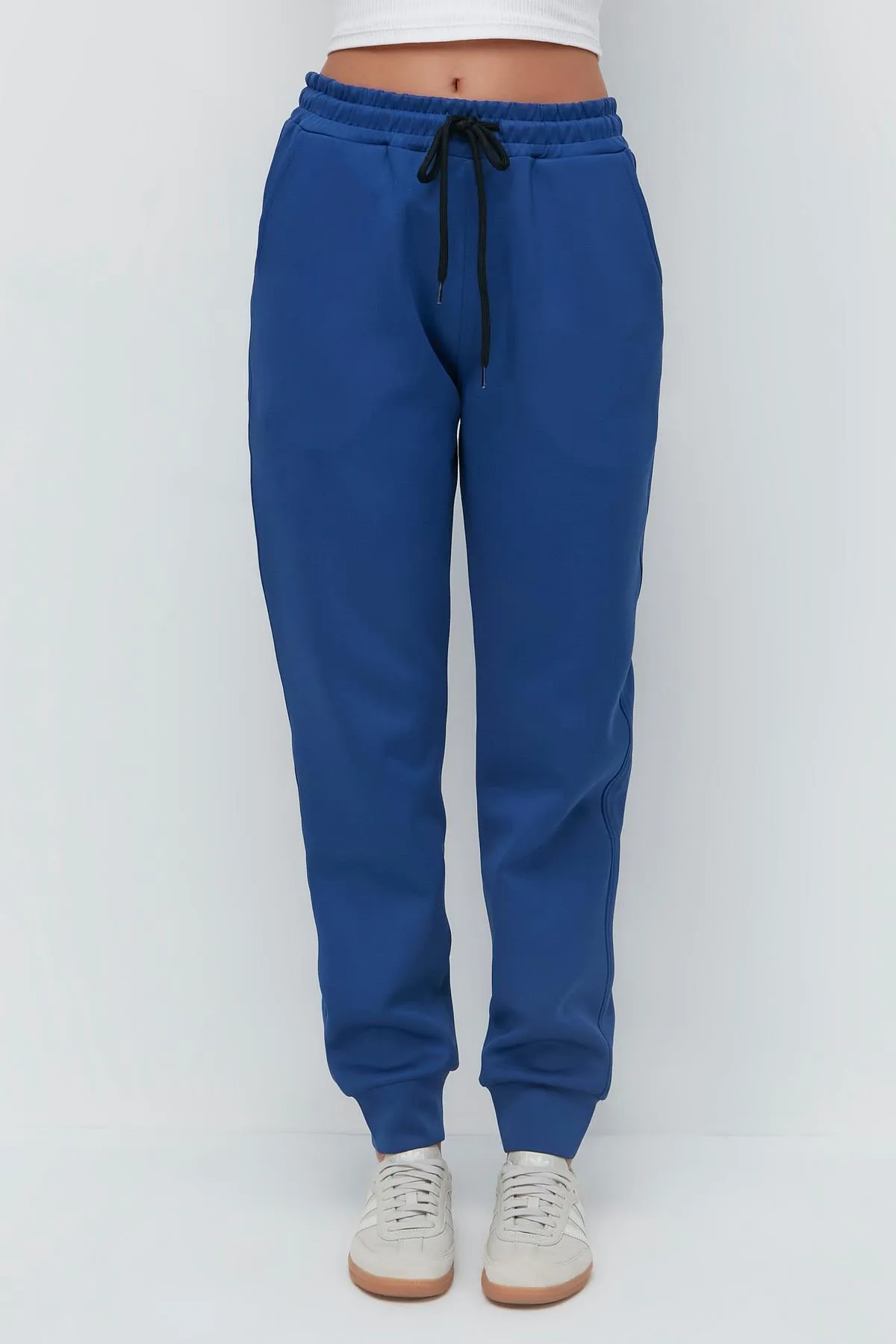 C&City  Jogginghose mit Bündchen am Bein 803 Sax