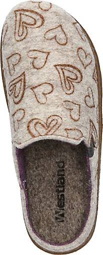 WESTLAND Hausschuh Carmaux 06, beige-kombi