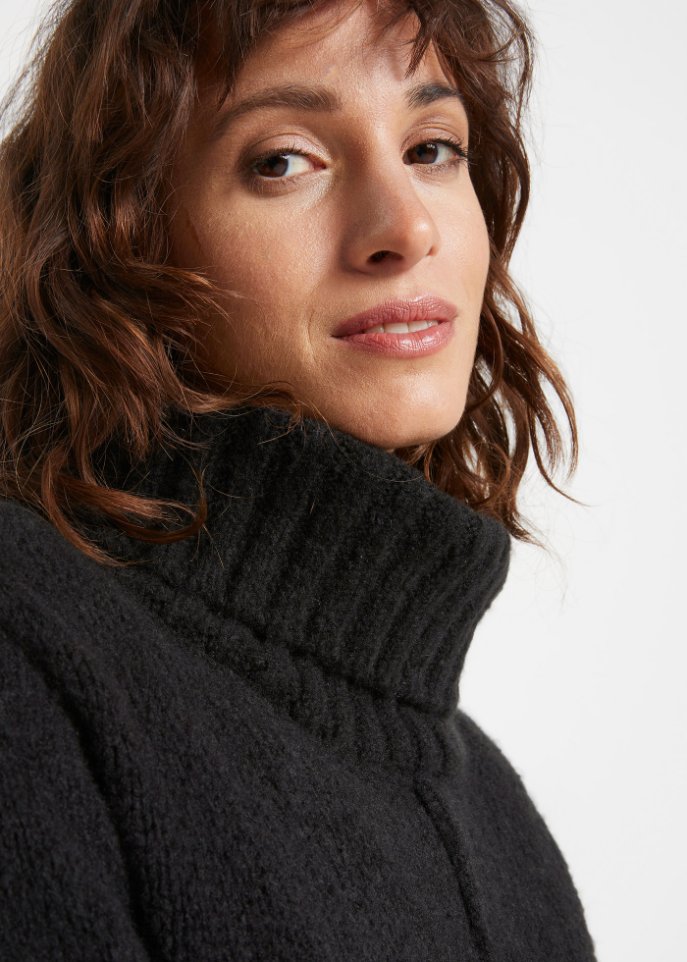 Long-Pullover mit Tragevariante