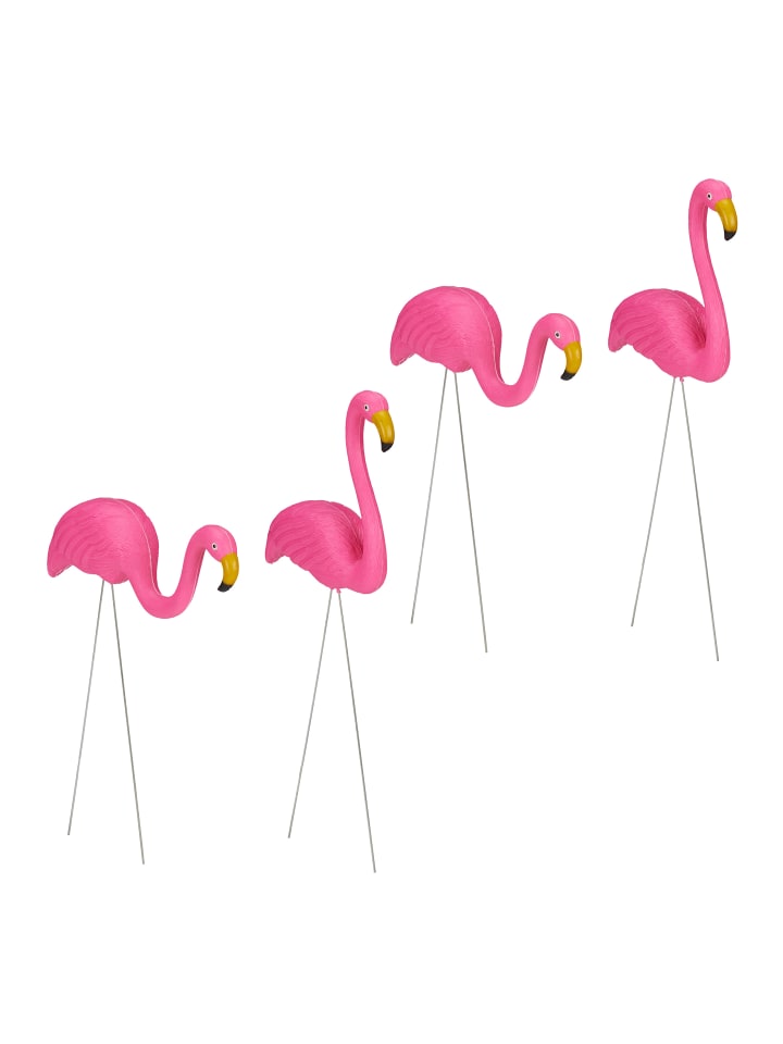 relaxdays 4x Flamingo Figur in Pink günstig kaufen onesize