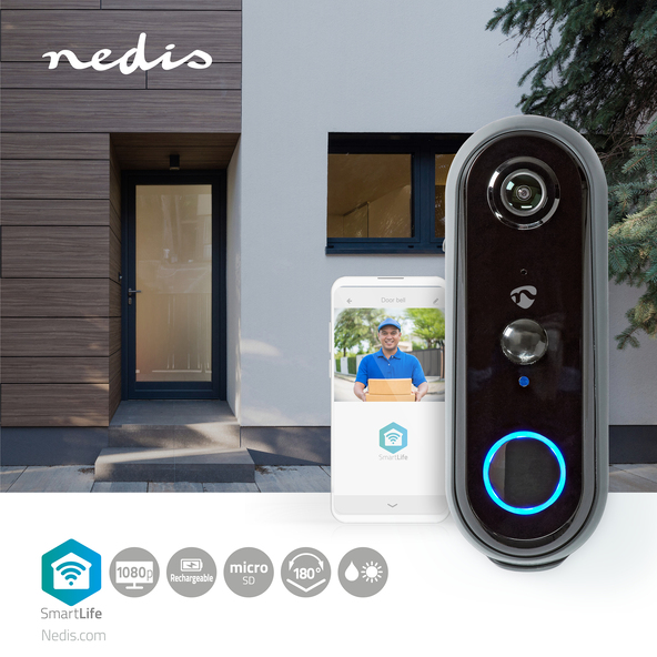 Kabellose FullHD Türsprechanlage WIFICDP20GY, SmartLife