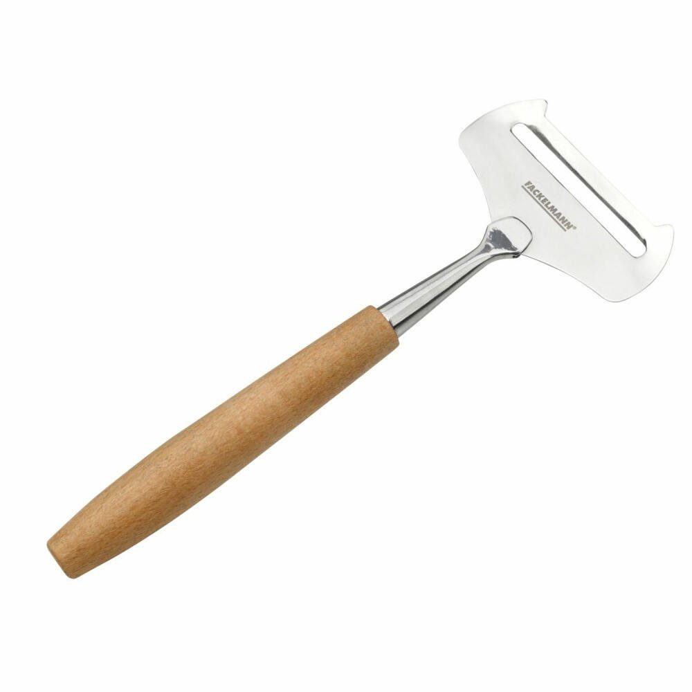 FACKELMANN Käsehobel Eco Weichkäsehobel Natur, Edelstahl, Holz