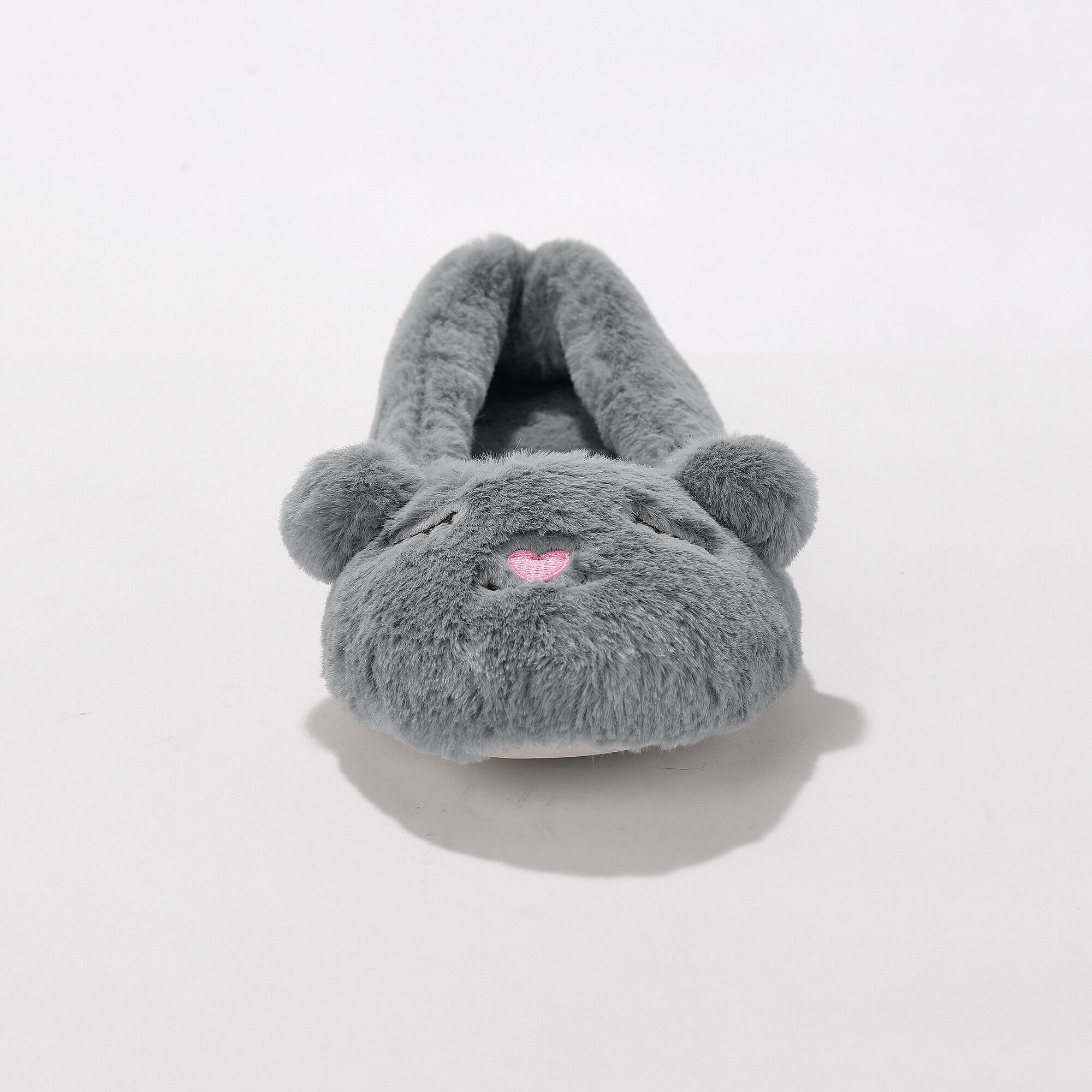 Chaussons ballerines maille peluche oreilles 3D