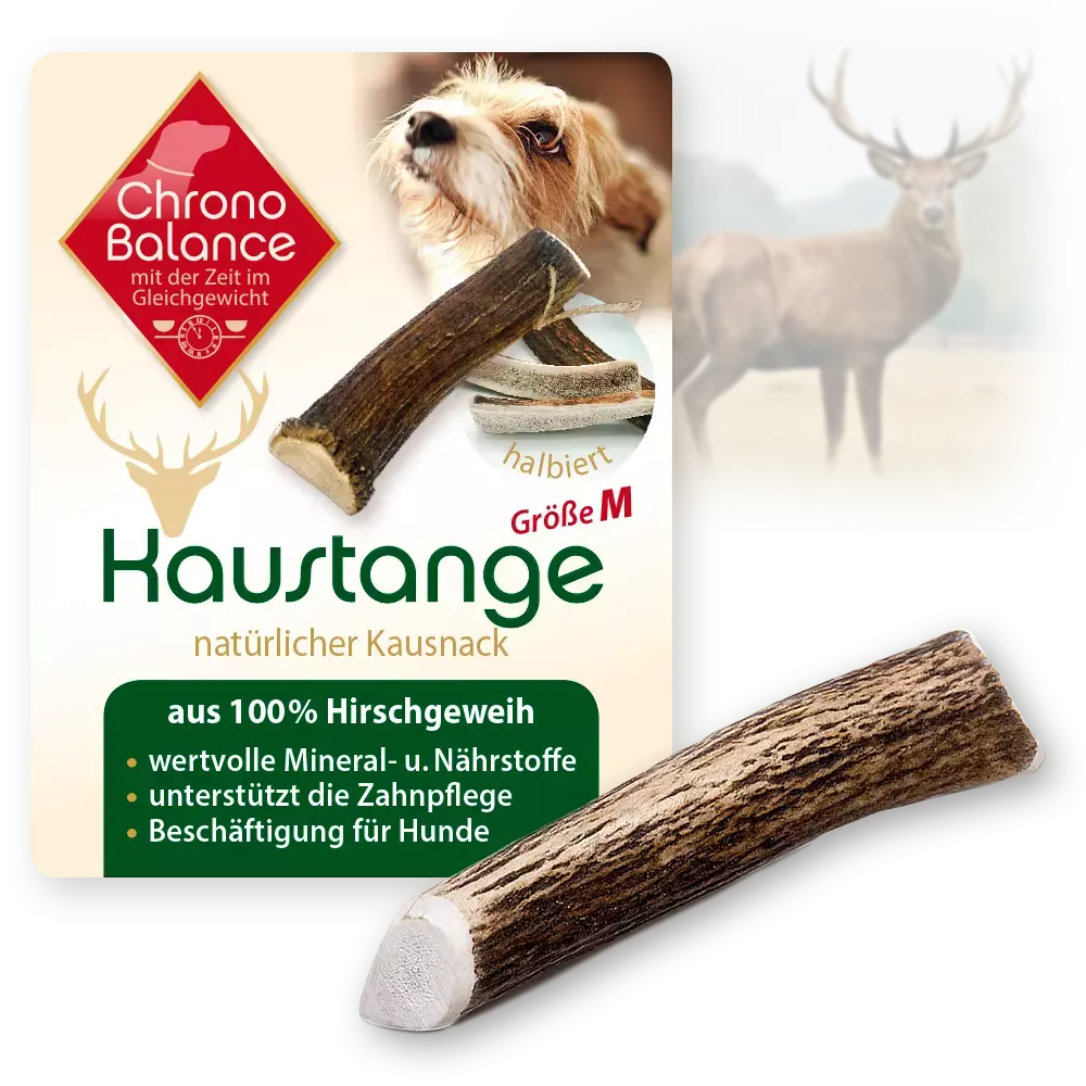 ChronoBalance Snacks ChronoBalance Rothirsch Geweihstange Halbiert 50 g