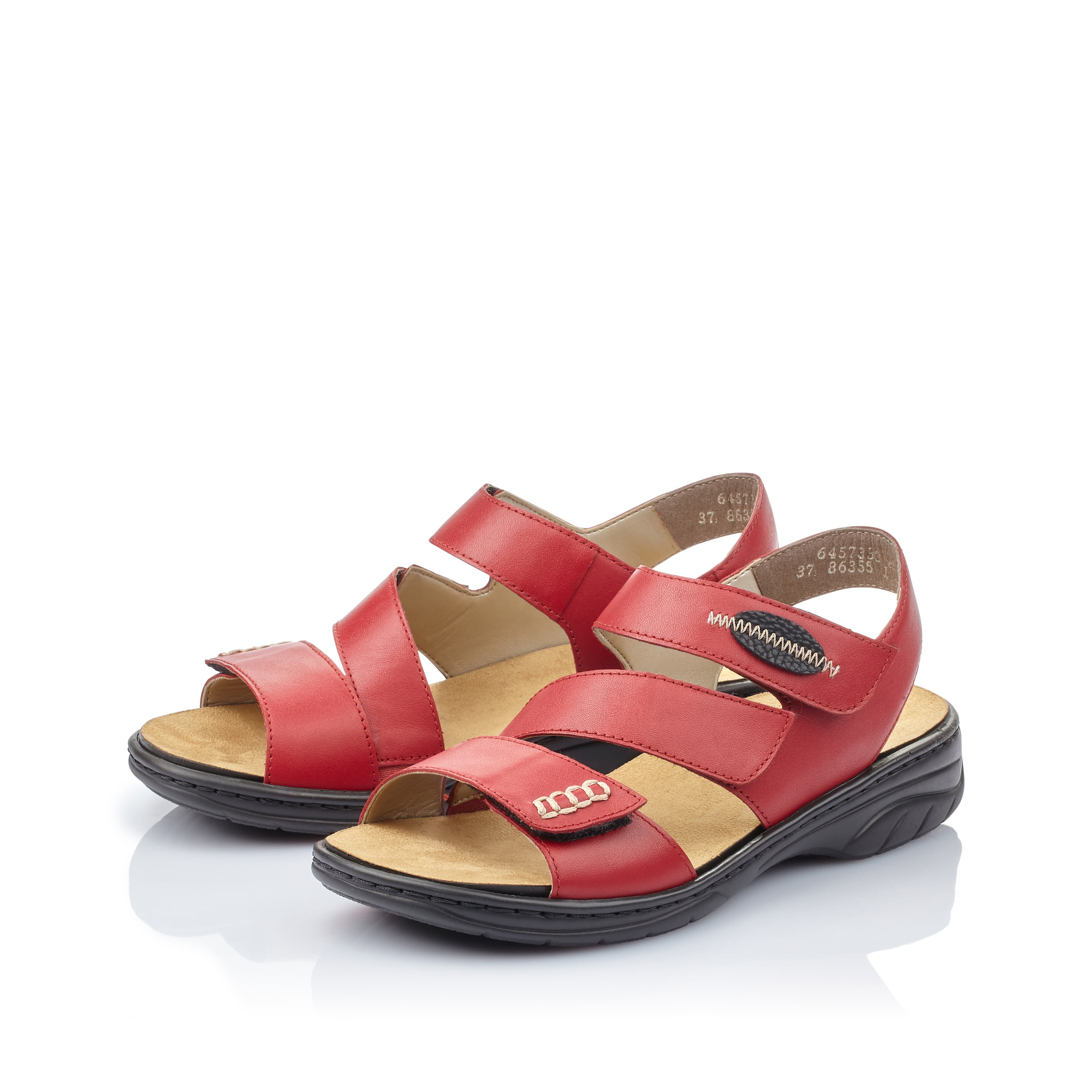 Rieker Damen Riemchensandalen kirschrot