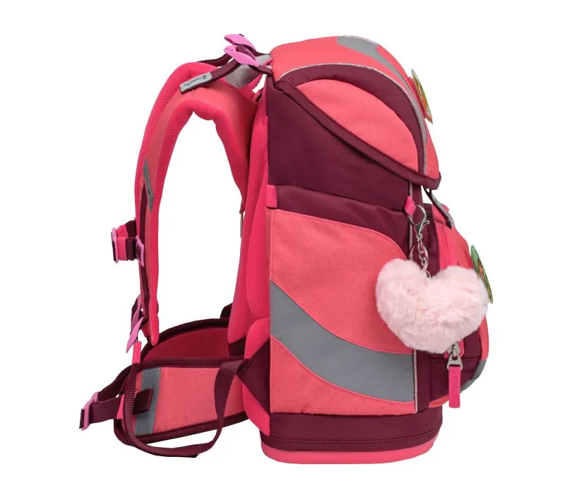 Belmil Smarty Schulranzen Set 5-teilig mit 6 Patches - Sweet Candy