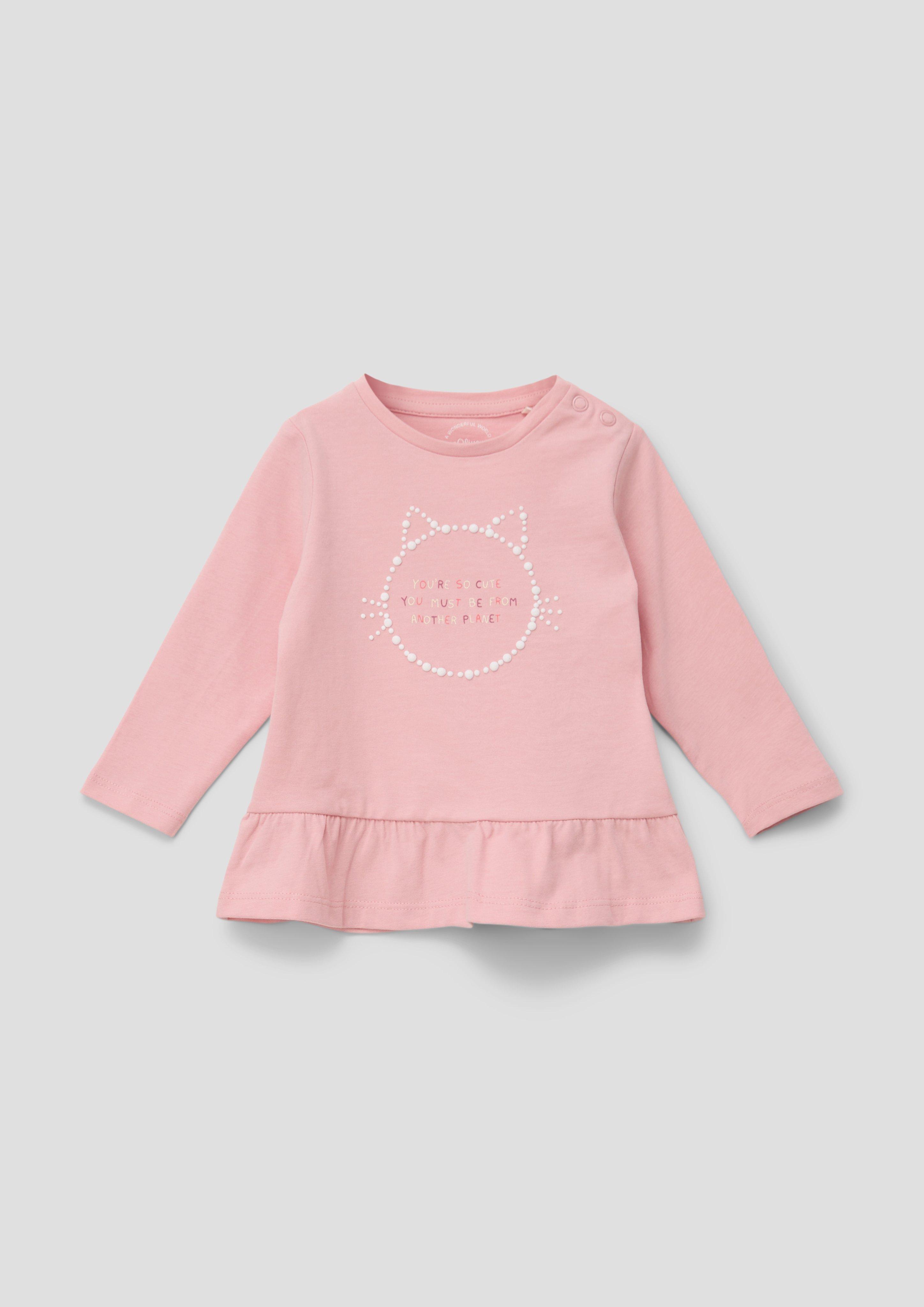 Longsleeve mit Rüschen  2137466-4261