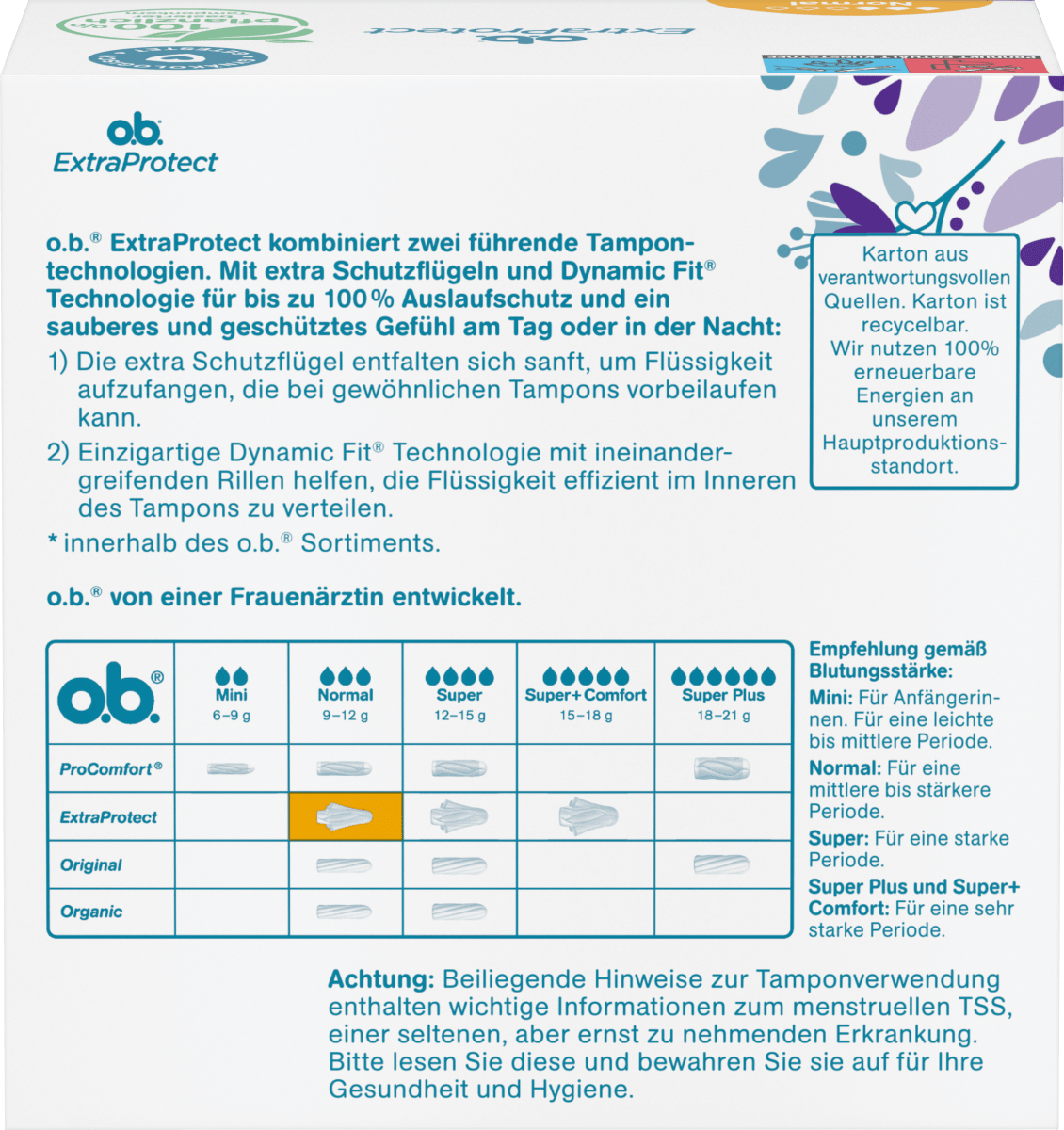 Tampons Extra Protect Tag+Nacht Normal, 56 St