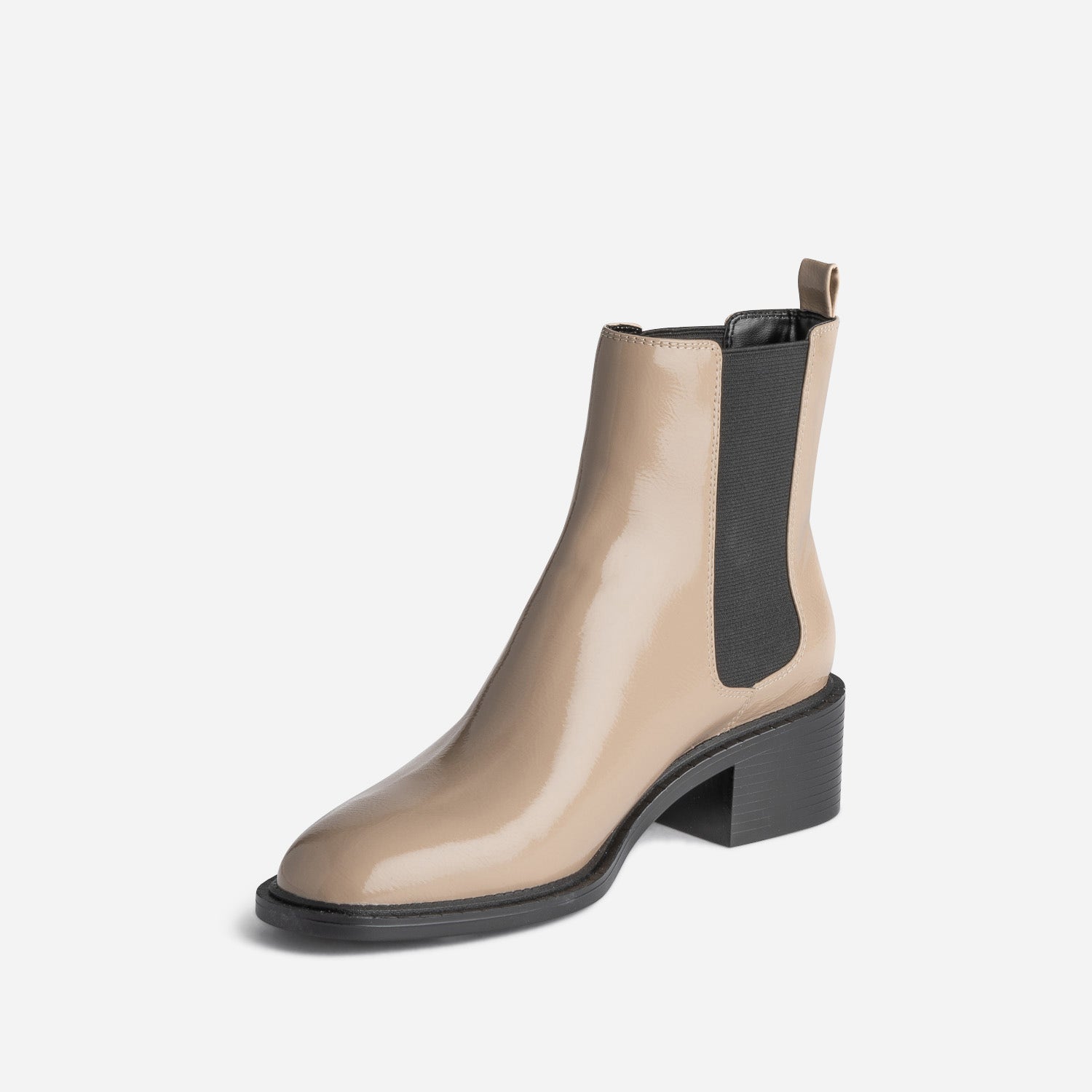 Chelsea boots beige verni