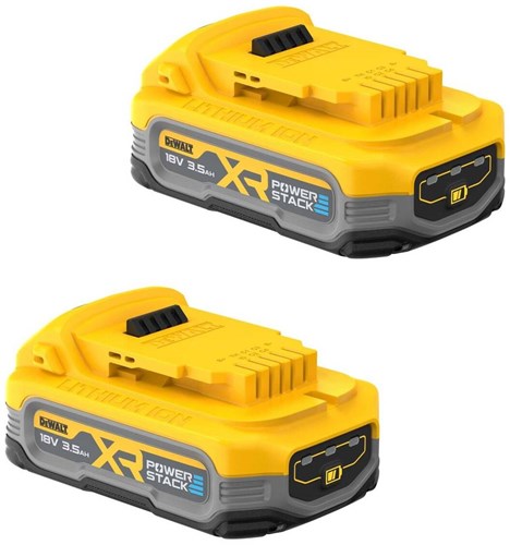 „DeWalt“ priedai DCBP318S2-XJ „Powerstack“ 3,5 Ah akumuliatorinis 18 V XR dviejų dalių rinkinys