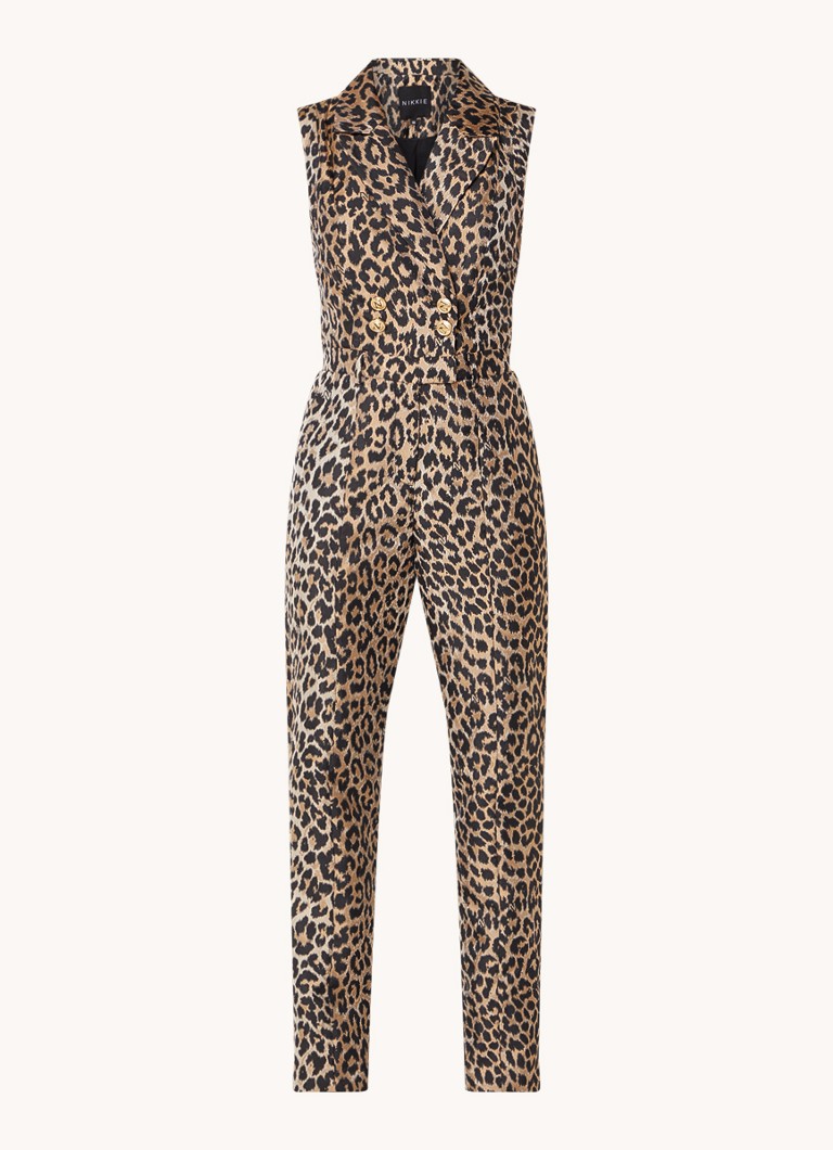 NIKKIE Benicia kombinezon ravnog kroja s leopard printom