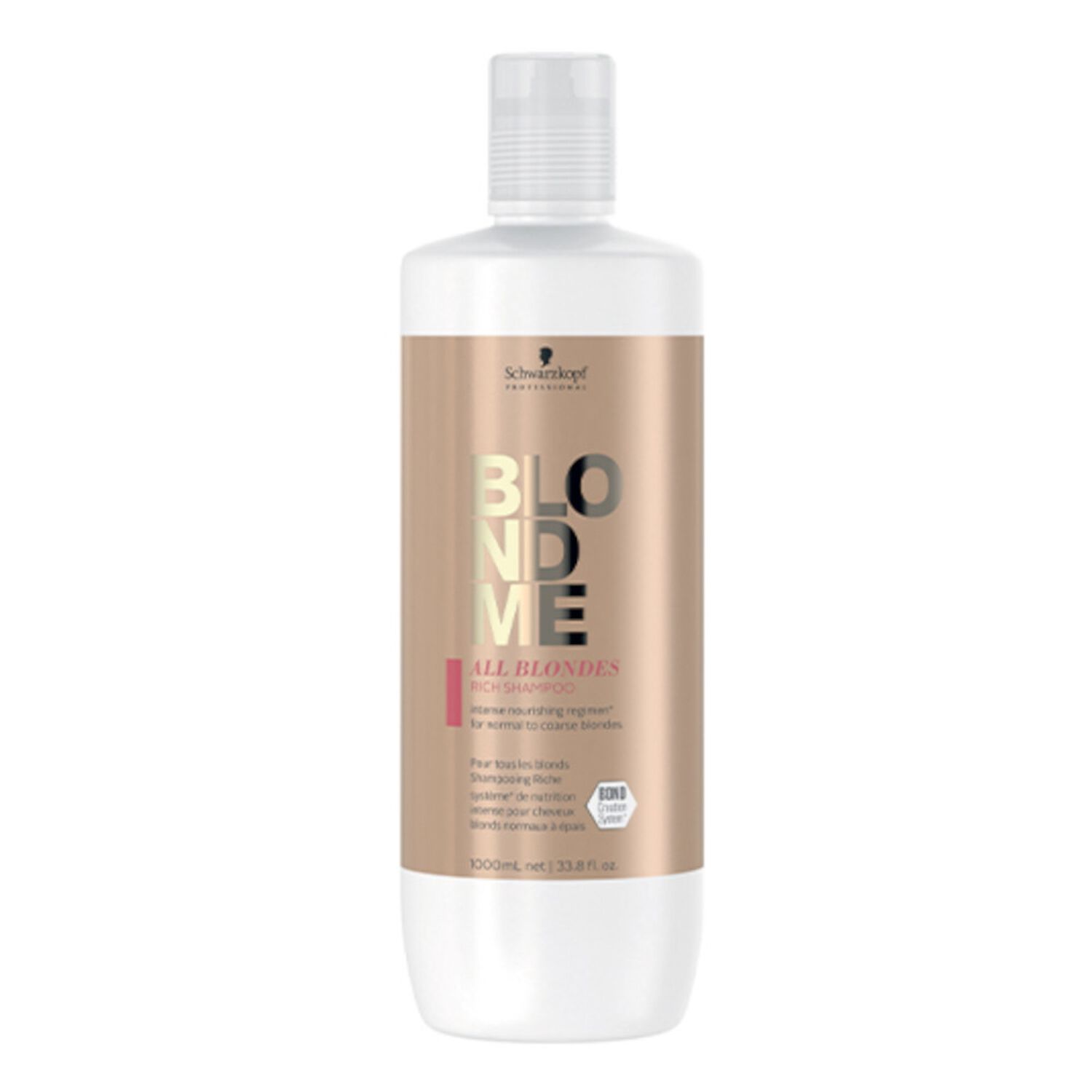 Schwarzkopf Professional BlondMe Shampooing Riche All Blondes 1000 ml