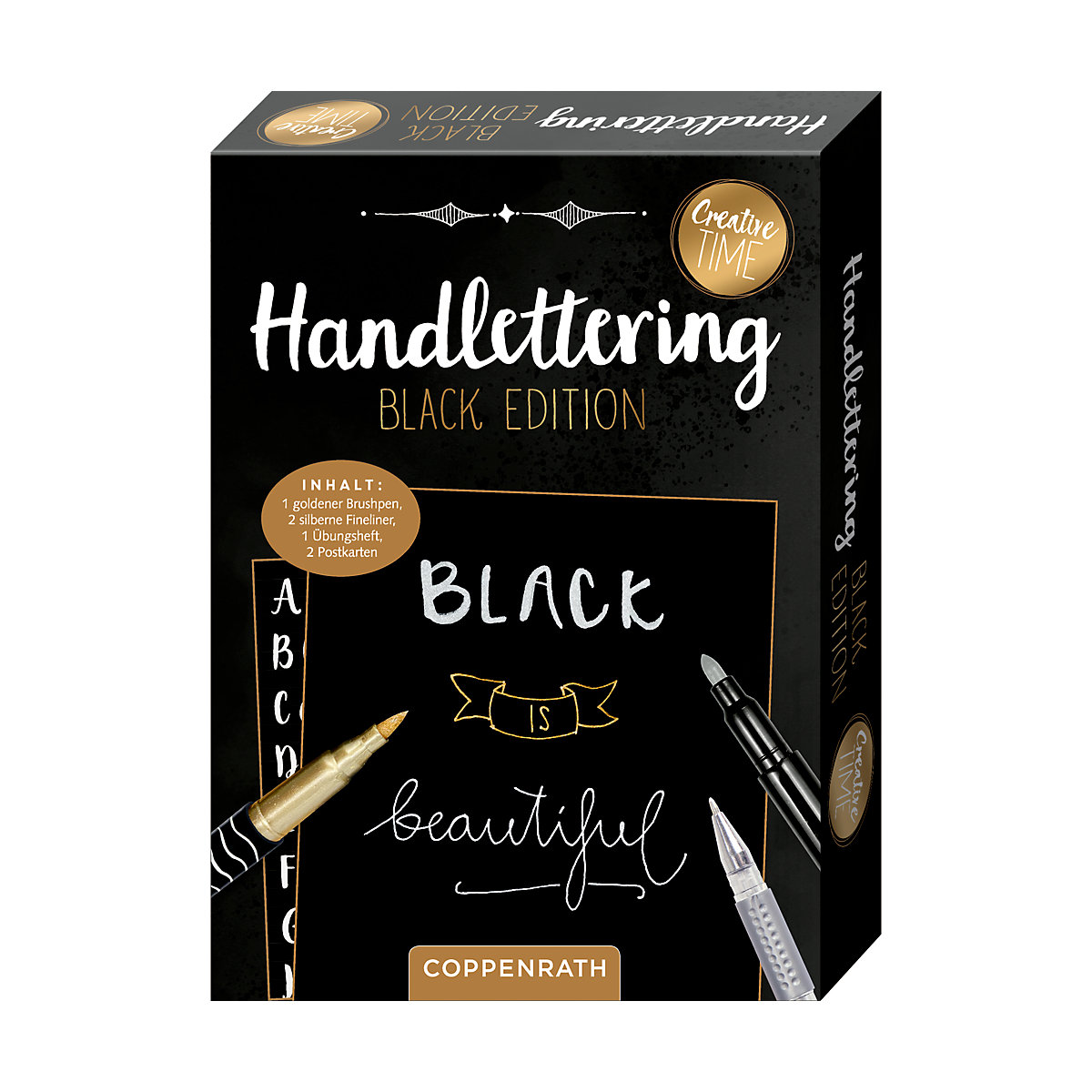Kreativset Handlettering, inkl. Anleitungsheft & Stiften