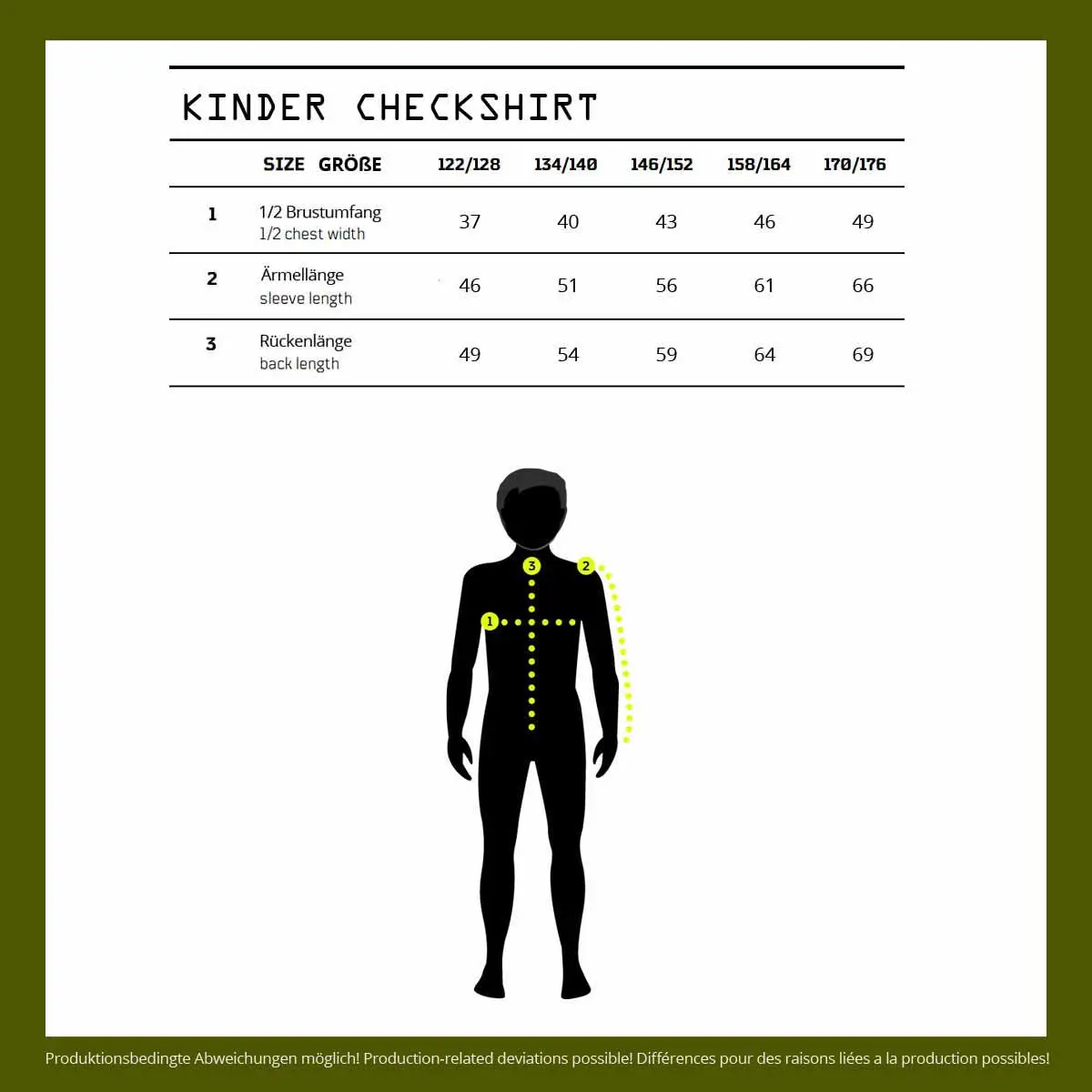 Kinder Checkshirt schwarz-grau