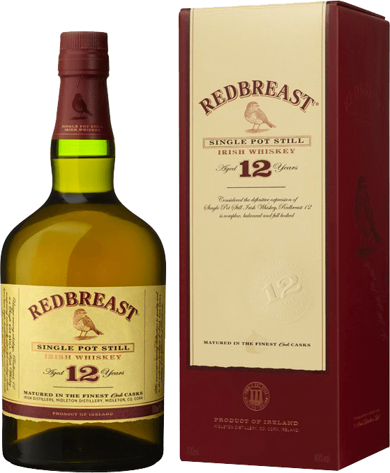 Whisky irlandais redbreast 12 ans  single polt still  40°