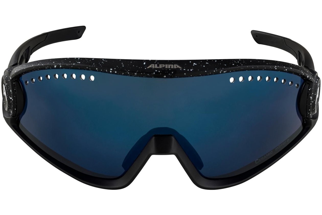 Alpina 5W1NG black blur matt / blue mirror lens