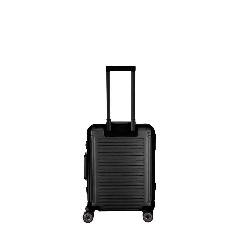 Travelite NEXT Trolley S mit Vortasche 4 Rollen (55cm) - Schwarz