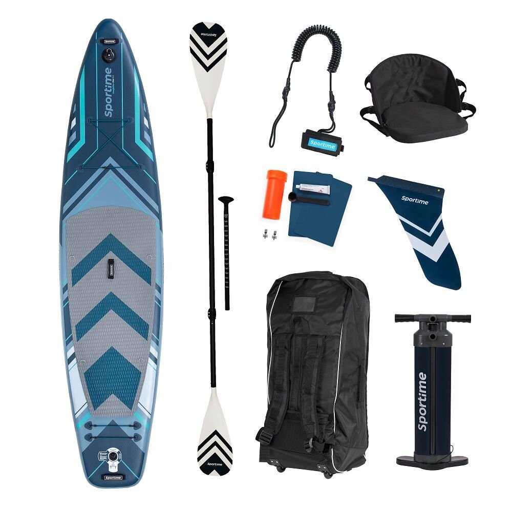Sportime SUP-Board Stand Up Paddling Board Seegleiter Pro Kajak-/Hybrid-Set, Spitzen Board aus der Gladiator-SUP-Board Serien-Fertigung