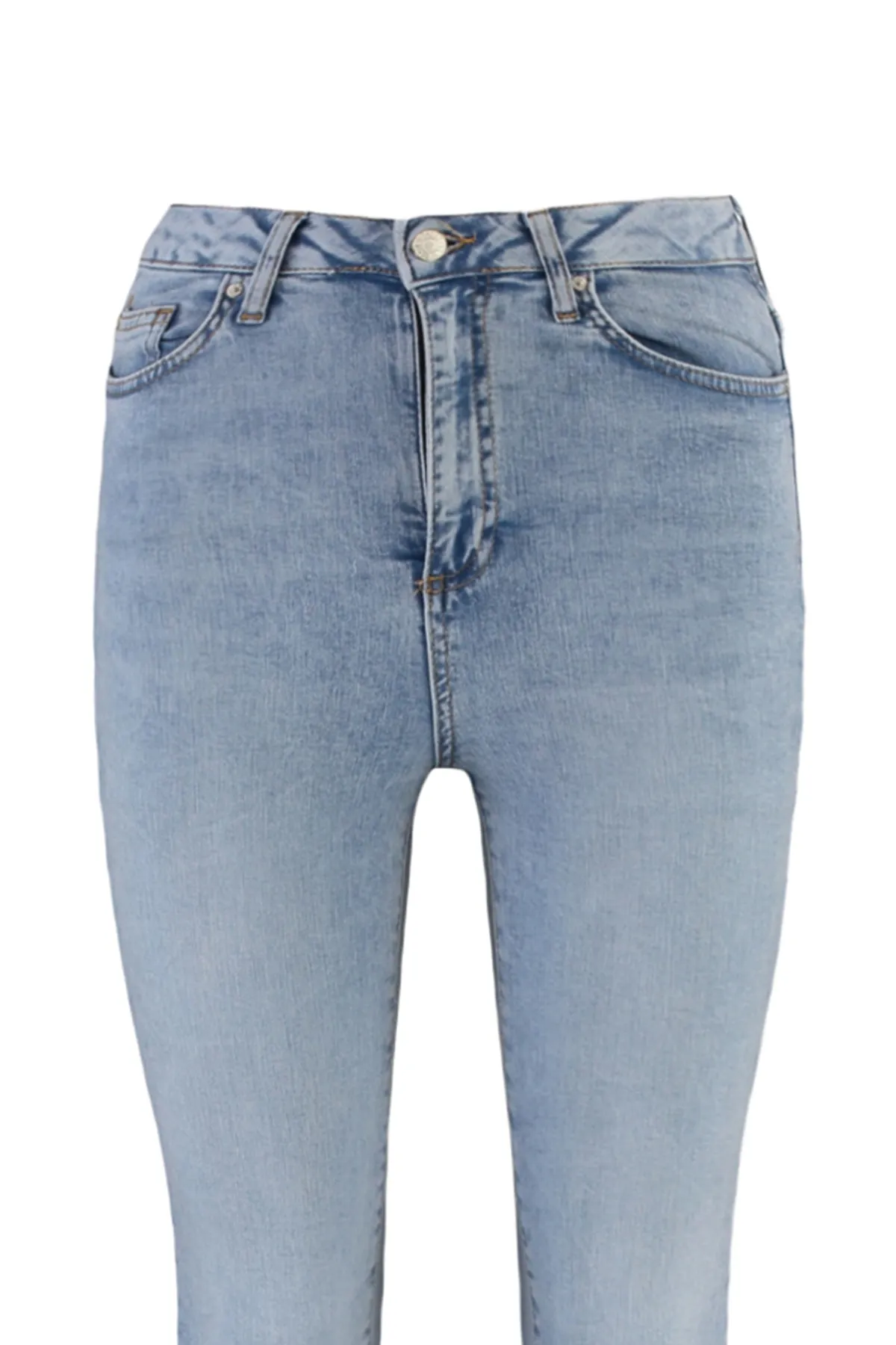 Trendyol Collection  Blaue Skinny-Jeans mit superhoher Taille TWOSS22JE0560