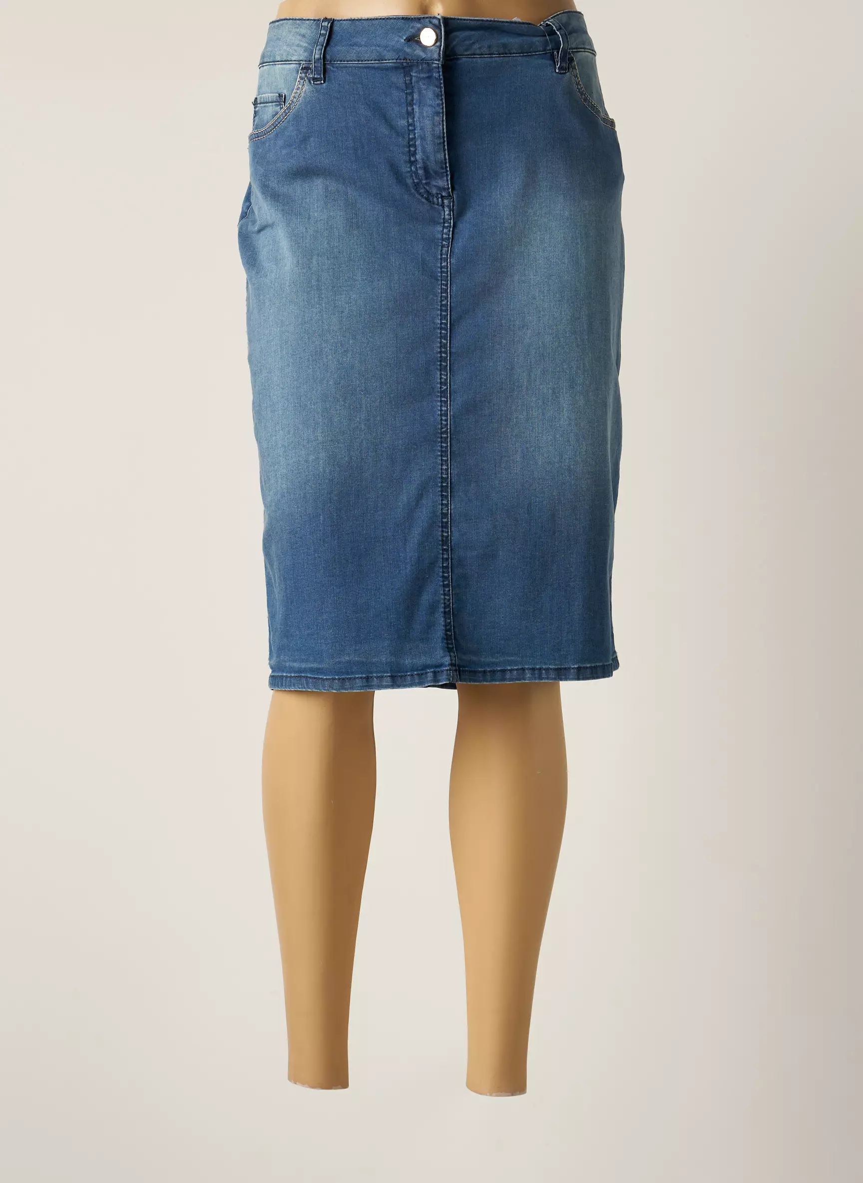 Virginia Blu  Jupes Mi Longues Femme couleur bleu