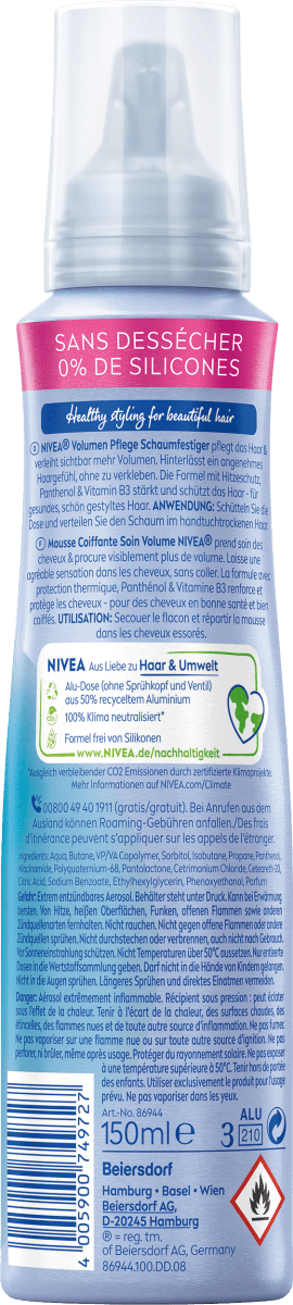 Schaumfestiger Volumen Kraft & Pflege, 150 ml
