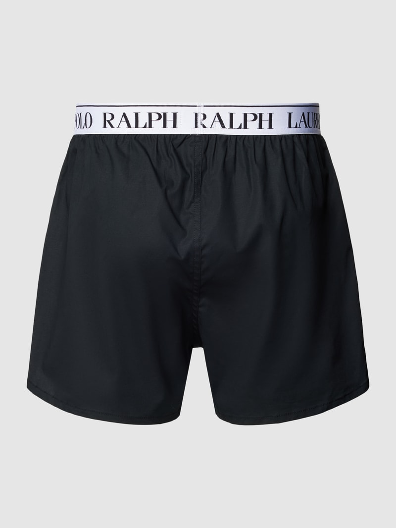 Boxershorts mit Logo-Muster im 3er-Pack in schwarz