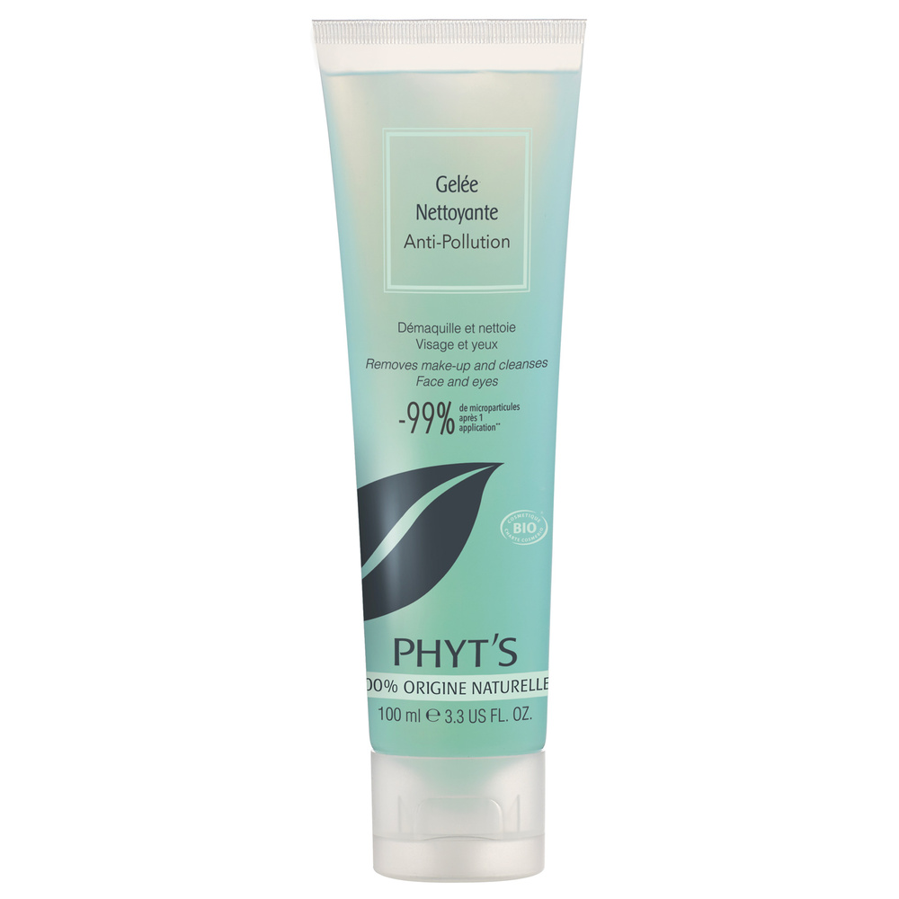 phyt's Gelée Nettoyante Anti-Pollution Pré-soin triple action visage et yeux