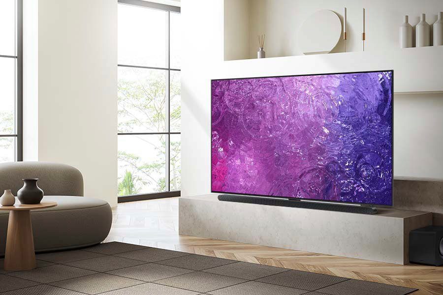 Samsung GQ75QN90CAT LED-Fernseher (189 cm/75 Zoll, Smart-TV, Neo Quantum HDR+, Neural Quantum Prozessor 4K, Dolby Atmos & OTS)