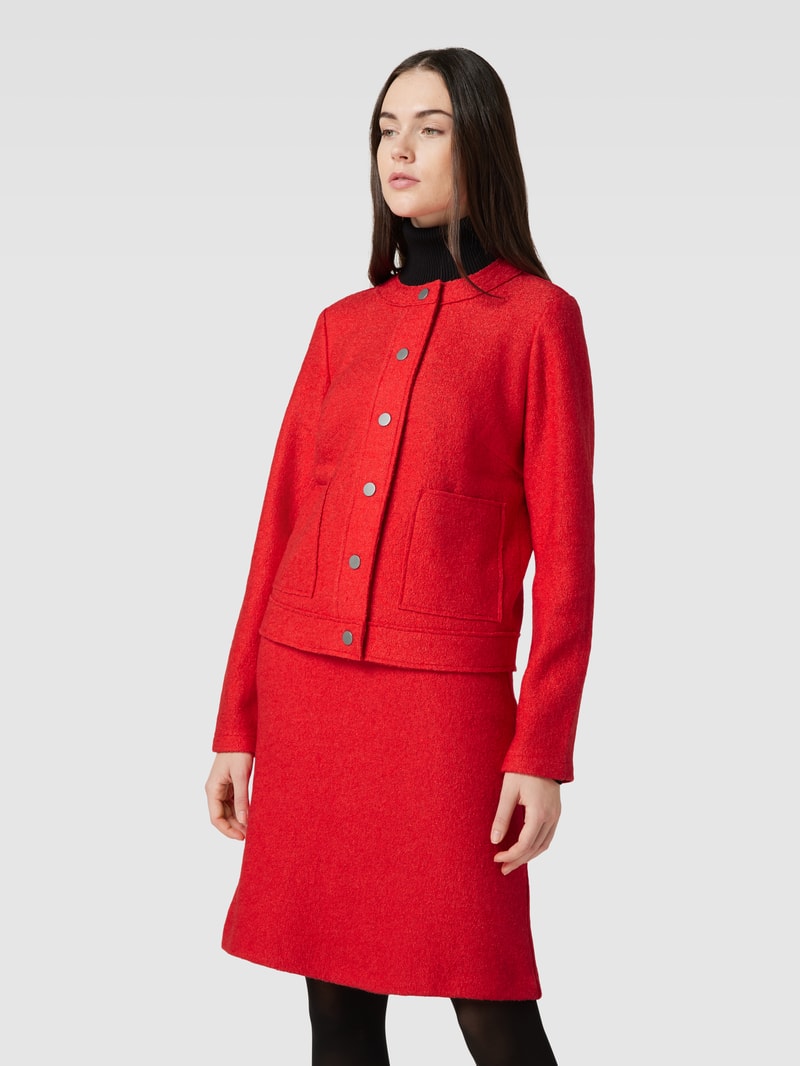 Blazer mit aufgesetzten Taschen in rot