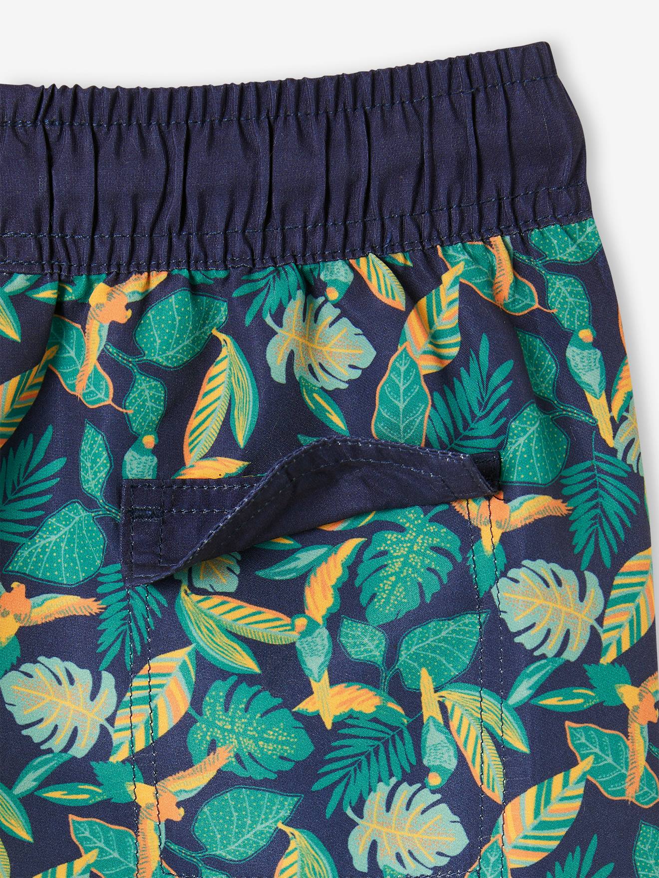 Vertbaudet Jungen Badehose Oeko-Tex - blau bedruckt