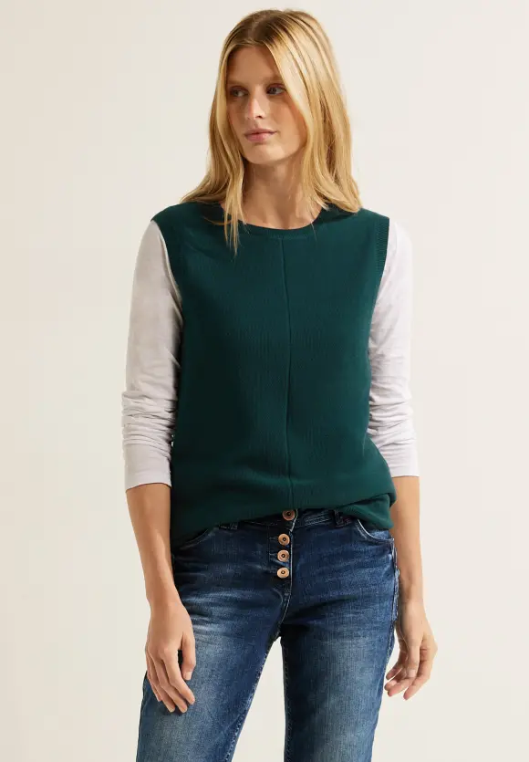 CECIL Pullunder mit Strickdetails