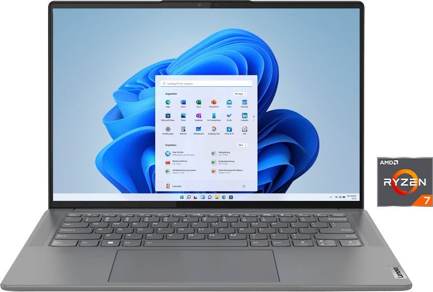 Lenovo Yoga Slim 7 ProX Gaming-Notebook (36,8 cm/14,5 Zoll, AMD Ryzen 7 6800HS, GeForce RTX 3050, 1000 GB SSD)