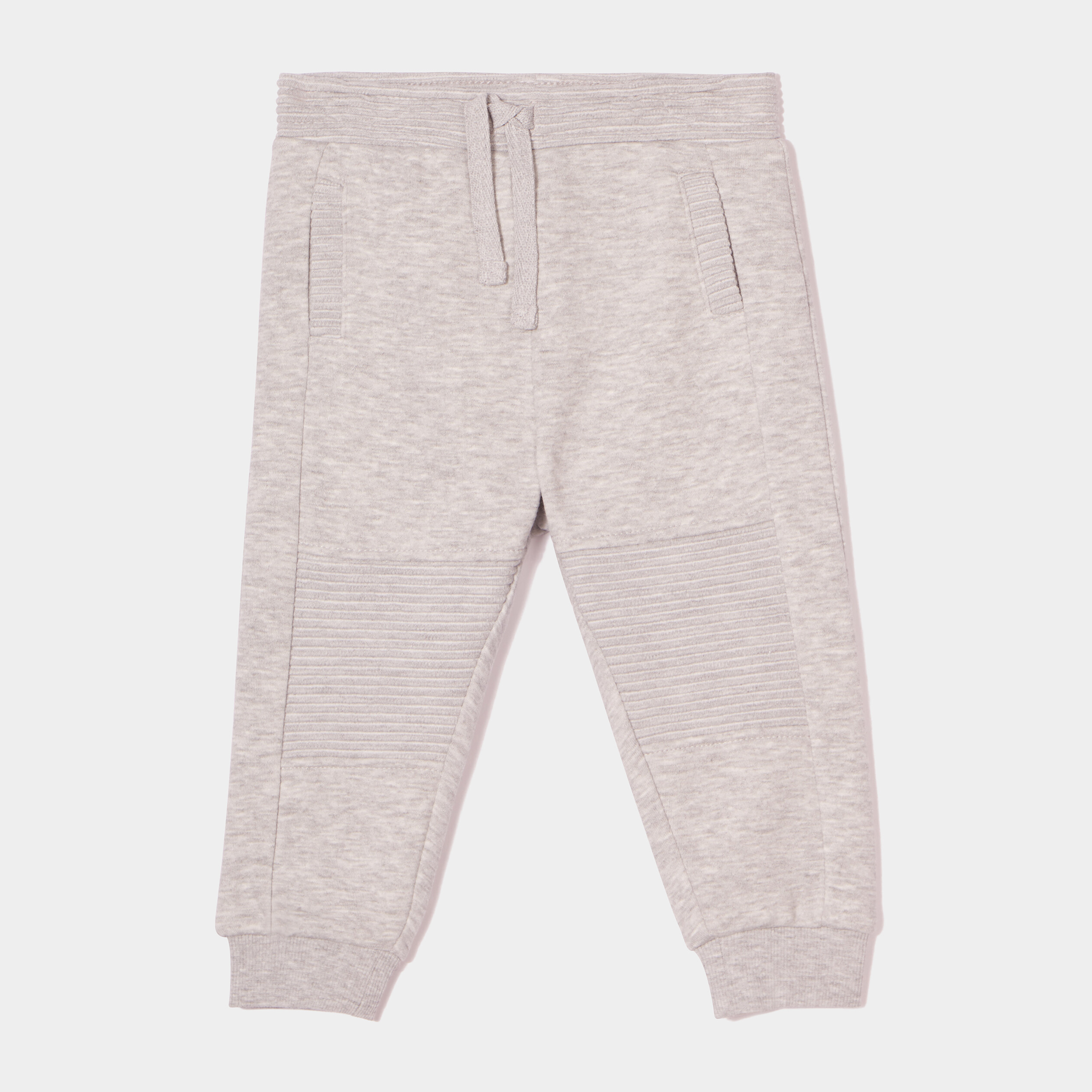 Jogging molleton taille élastiquée gris bébé garçon | La Halle