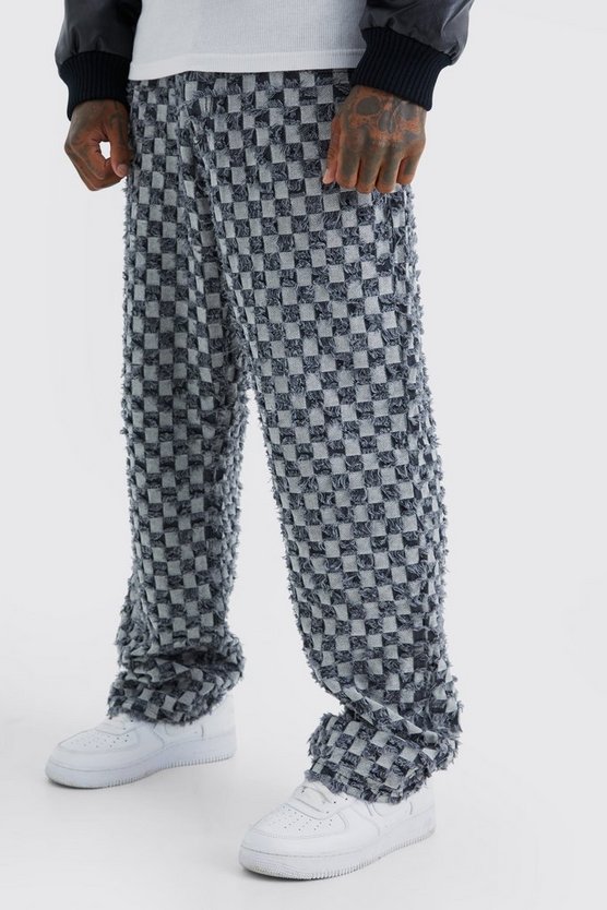 Lockere karierte Hose