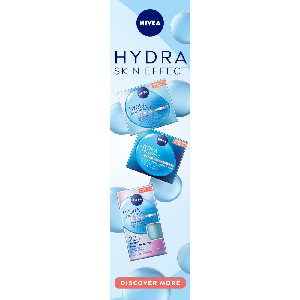 nivea HYDRA SKIN EFFECT -  Soin de Jour Gel réveil fraîcheur Soin de jour visage