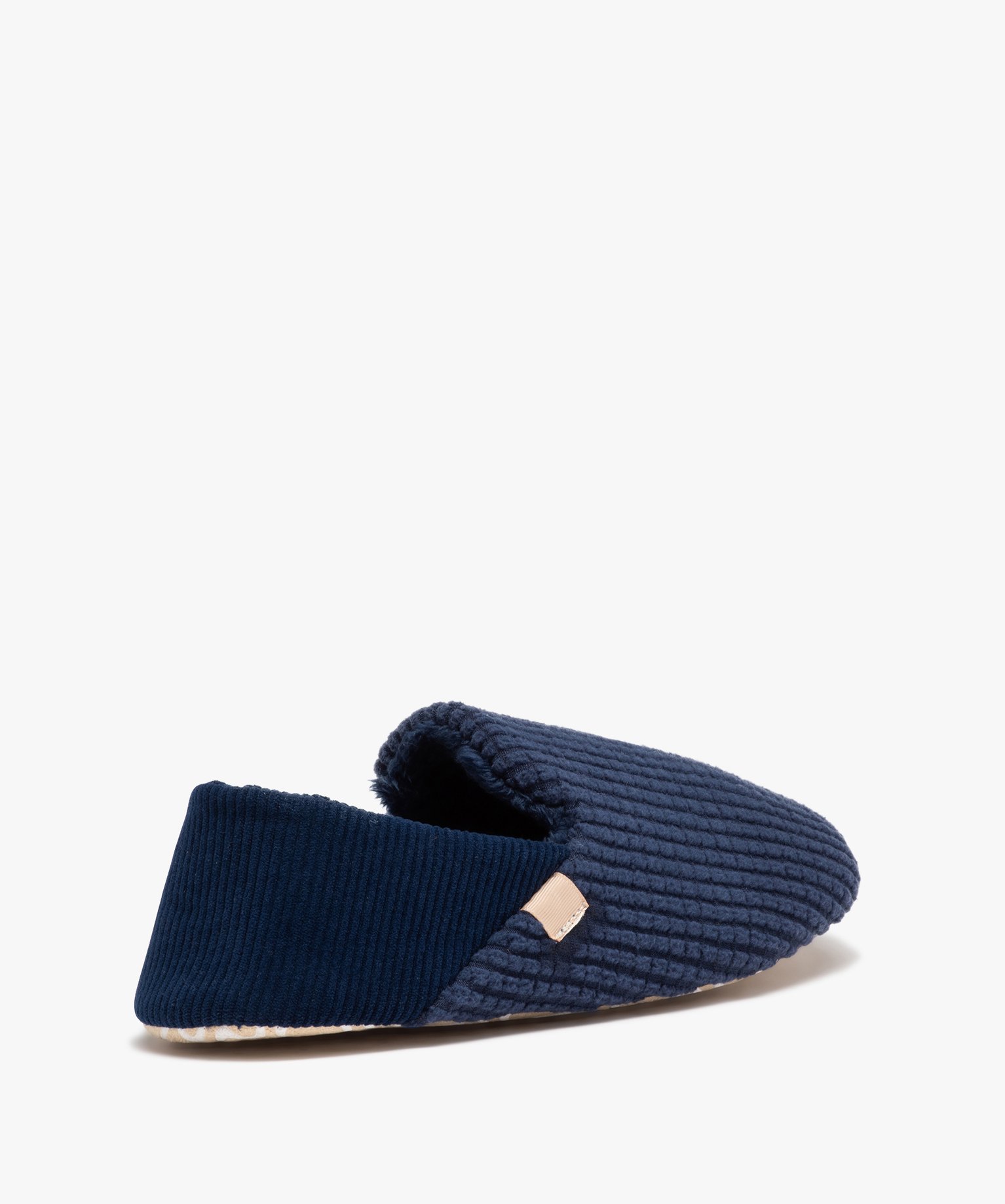 Chaussons homme pantoufles confort unis en velours divers | GEMO