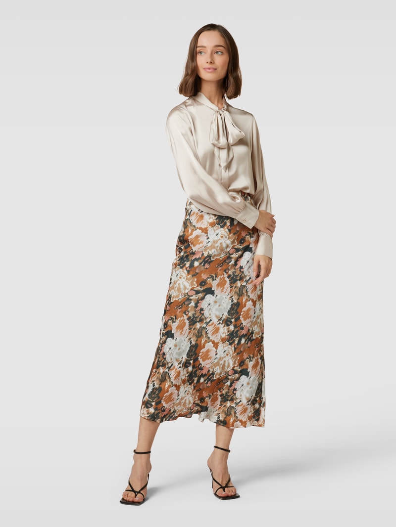 Bluse mit Zierschleife in ecru