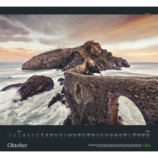 GEO KLASSIKER: TRAUMPFADE 2024 - WAND-KALENDER - Kalender
