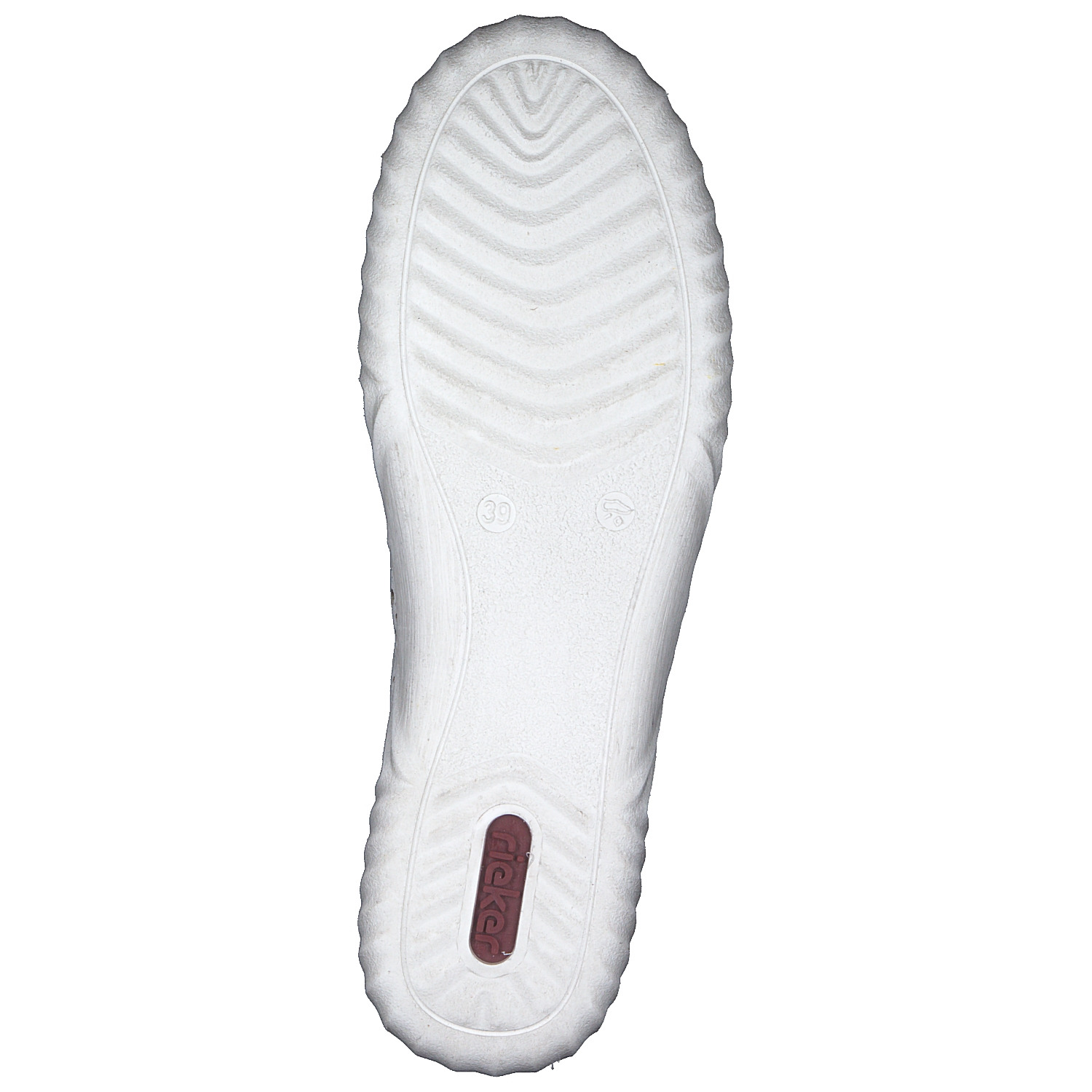 Rieker N0965, Slipper, Damen, weiss/cement
