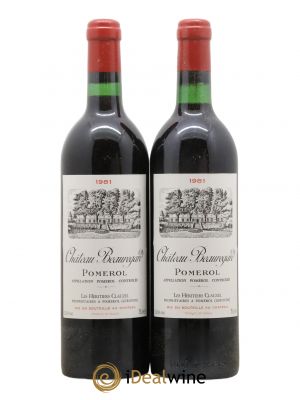 Château Beauregard  1981 - Lot de 2 Bouteilles