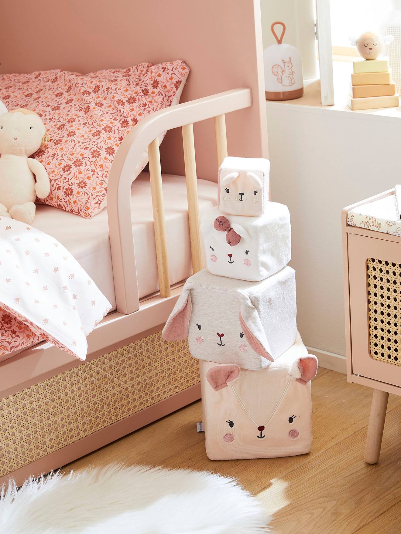 Cubes en tissu GRENIER beige