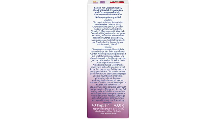 DH Glucosamin 1000+Curcuma 40 Kps.