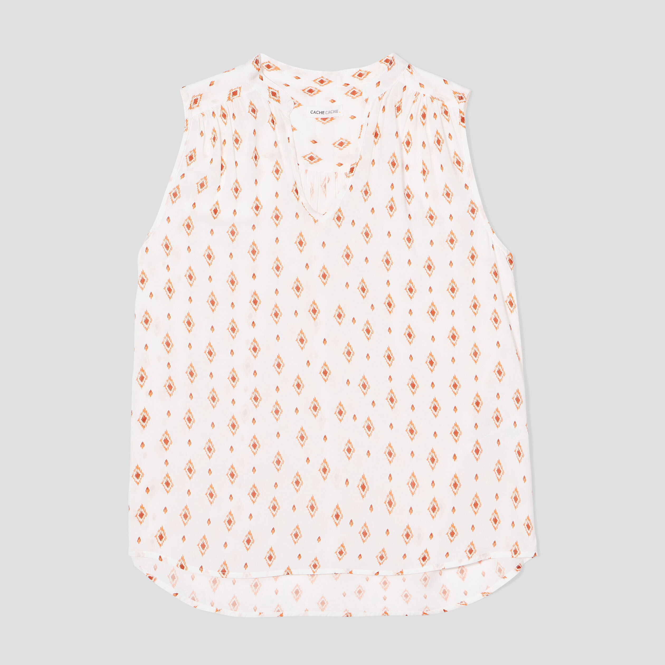 Blouse sans manches blanc femme | Cache Cache