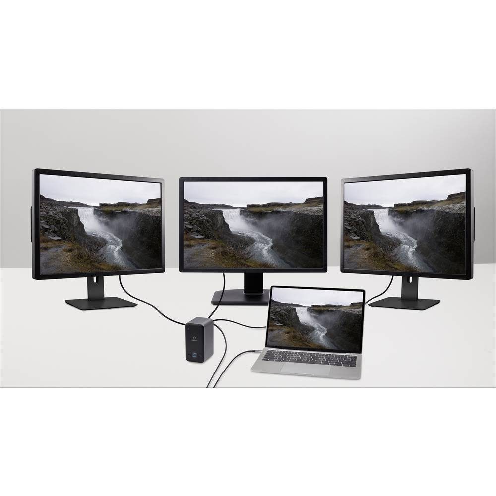 Renkforce Laptop-Dockingstation USB-C® Dock Notebook Dockingstation, inkl. Ladefunktion