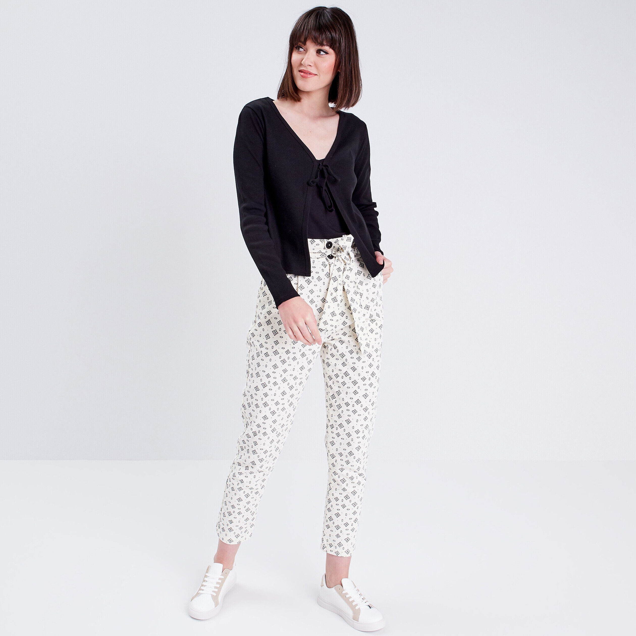 Gilet manches longues noir femme | Cache Cache